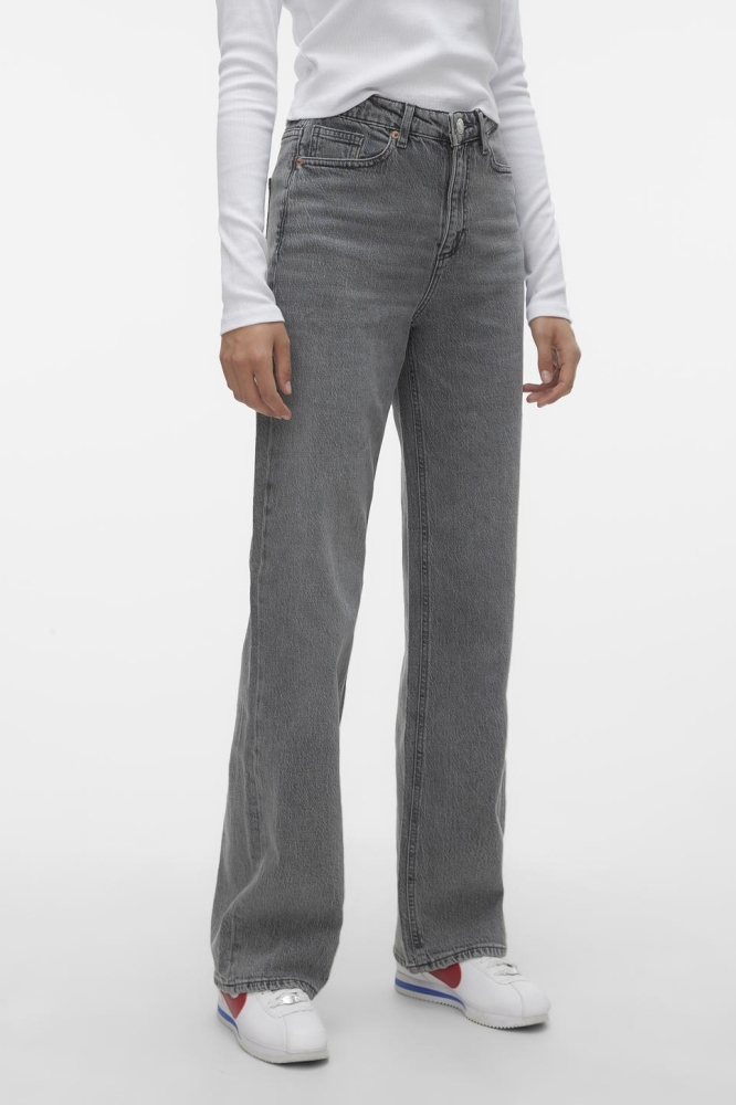 VMTESSA HR WIDE JEANS RA206 GA NOOS 10287304 Medium Grey Denim
